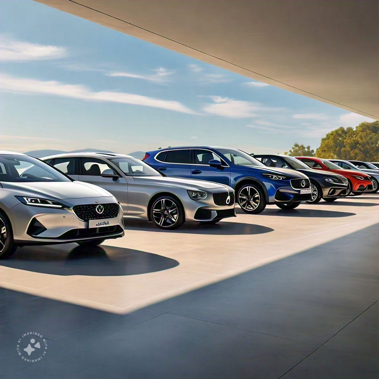 lineup of car models